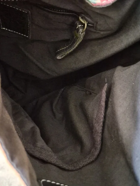 Lucky Brand Multi-Color Suede Sunrise Patchwork Shoulder Bag - Picture 9 of 9